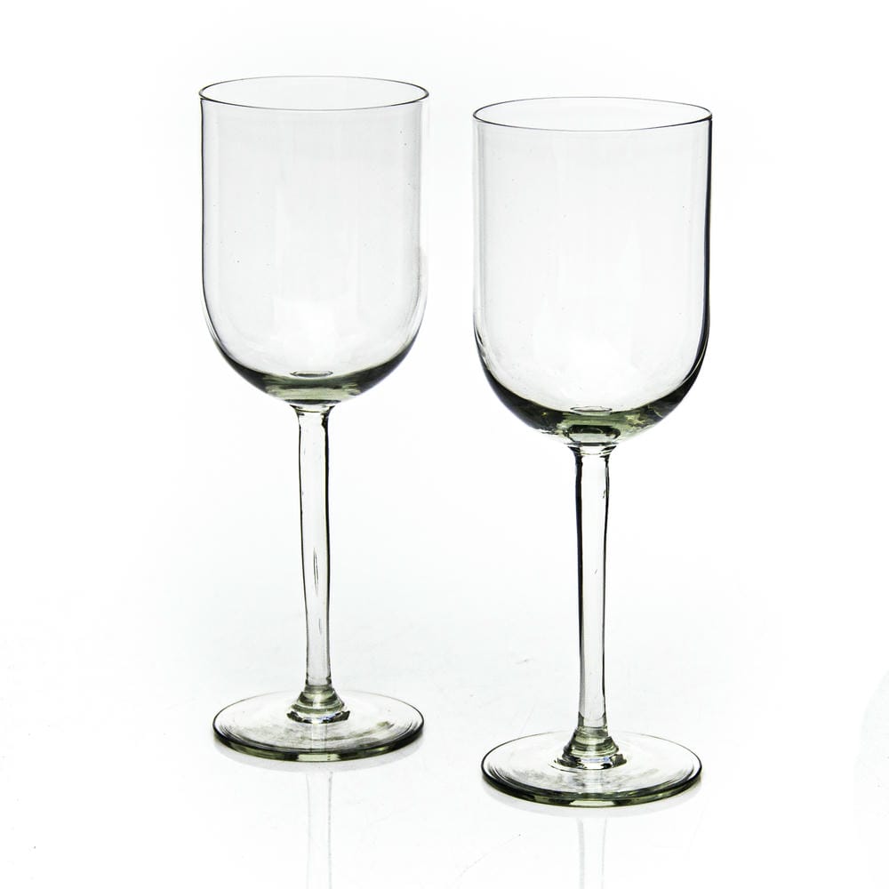 Pear Drop Straight Stem White Wine Glass