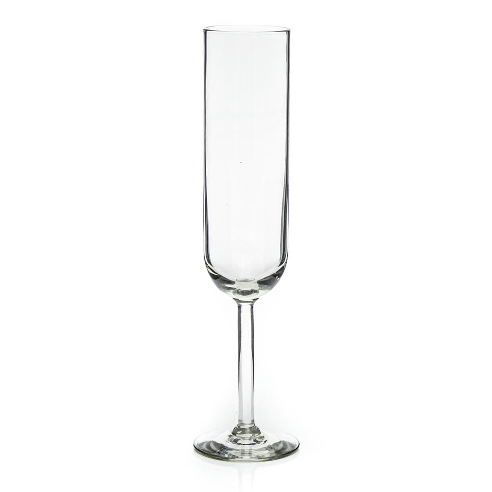 Pear Drop Straight Stem Champagne Glass