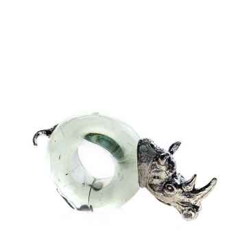 Mini Rhino Napkin ring Pewter