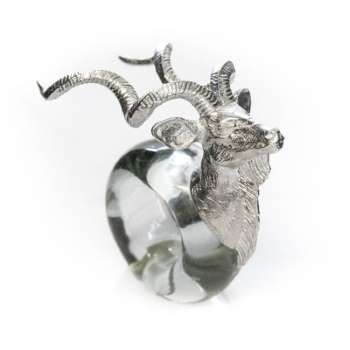 Mini Pewter Kudu Napkin Ring