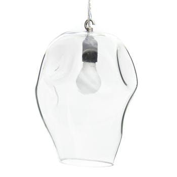 Medium  Organic Glass Light Pendant
