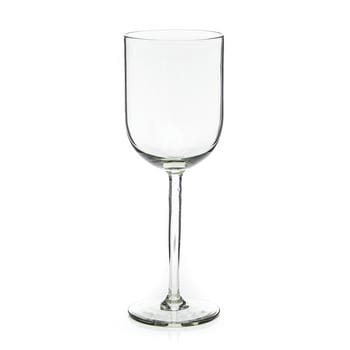 Pear Drop Straight Stem White Wine Glass