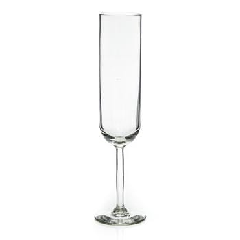 Pear Drop Straight Stem Champagne Glass