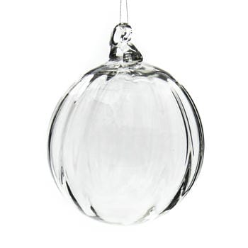 Clear Optic Glass Christmas Ball Decoration 